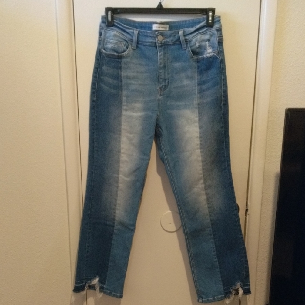 Flying Monkey Blue Ankle Cropped Jeans